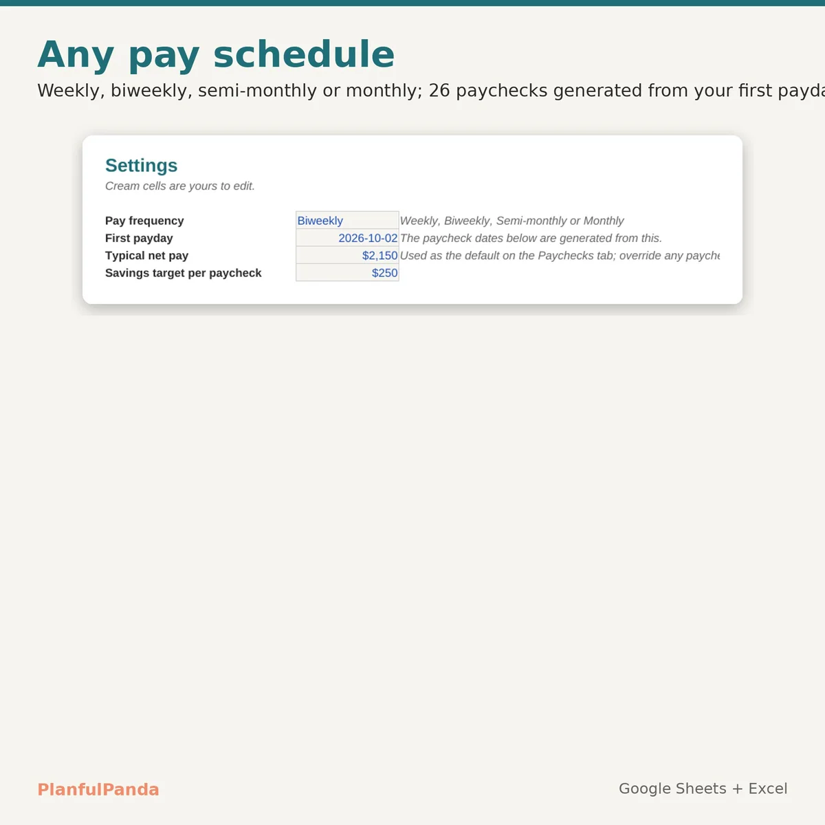 Paycheck Budget: image 5 of 9