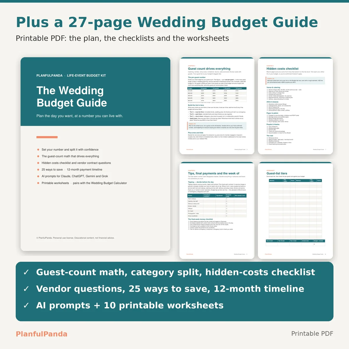 Wedding Budget Planner Kit: image 2 of 10