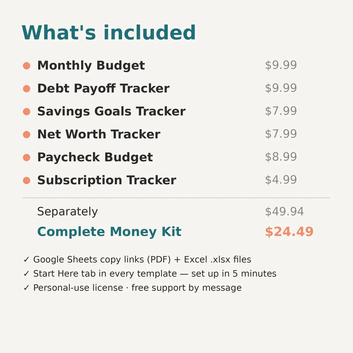 Complete Money Kit: image 8 of 8