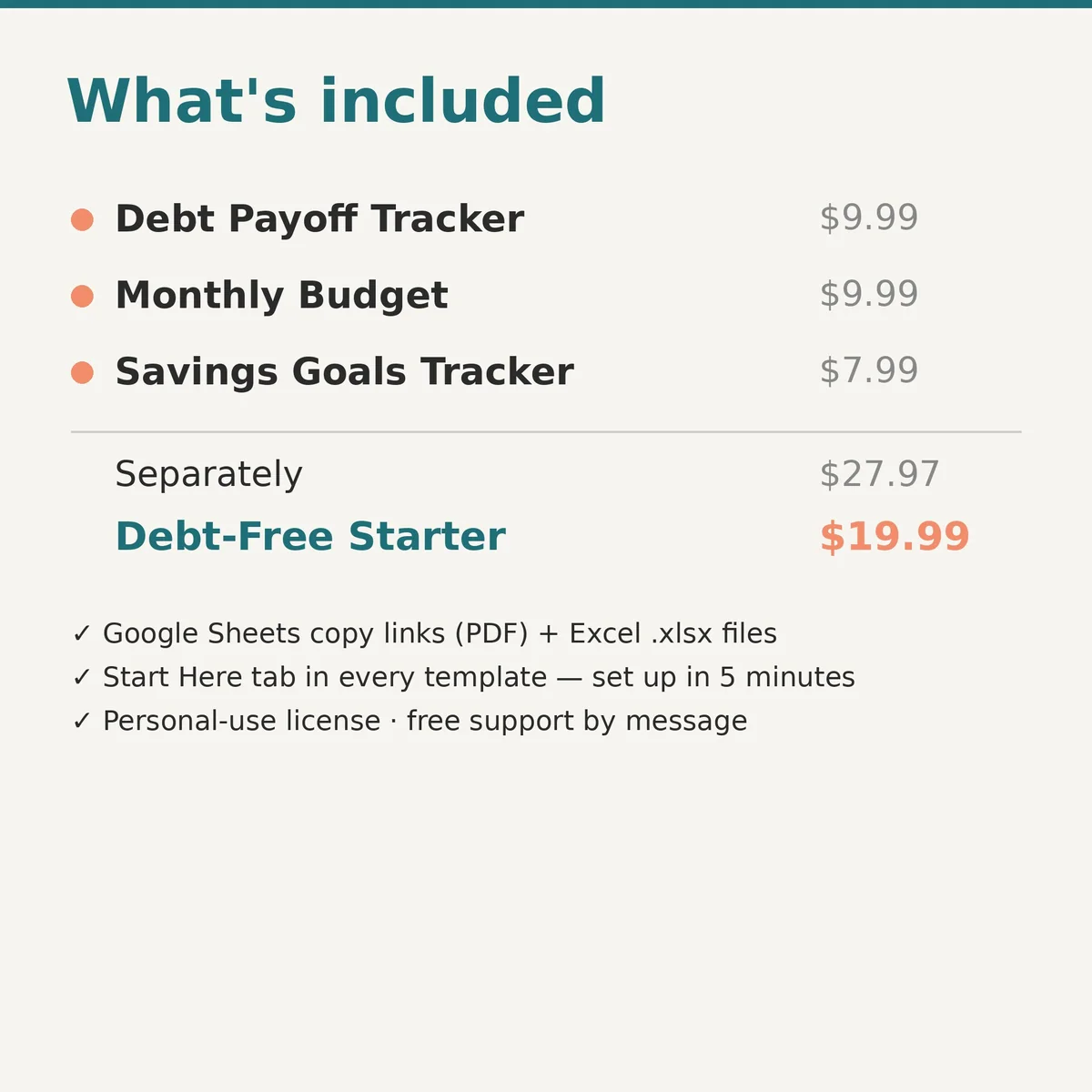 Debt-Free Starter Bundle: image 5 of 7
